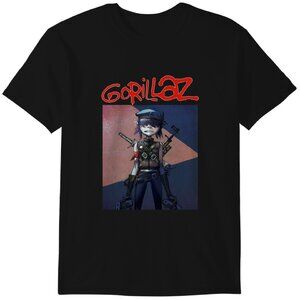Timothée Chalamet x Gorillaz T-Shirt, Fan Graphic Vintage-Style Music Tee 90